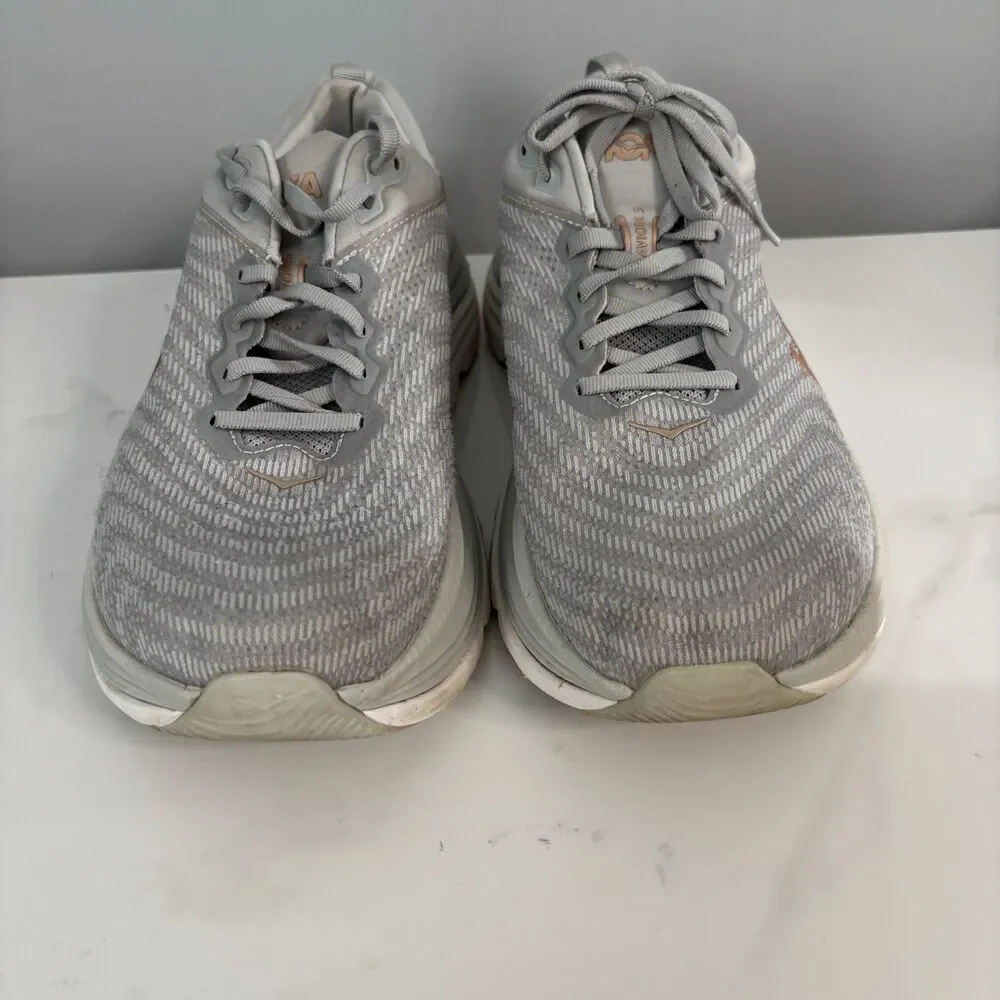 HOKA Women Shoes Gaviota 5 Stability Running Walking Sneakers Grey Size 10.5